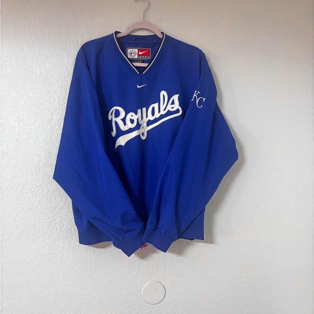 Nike Men's V-Neck Blue Royals Sweater